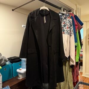 Forever 21 Black Long Coat